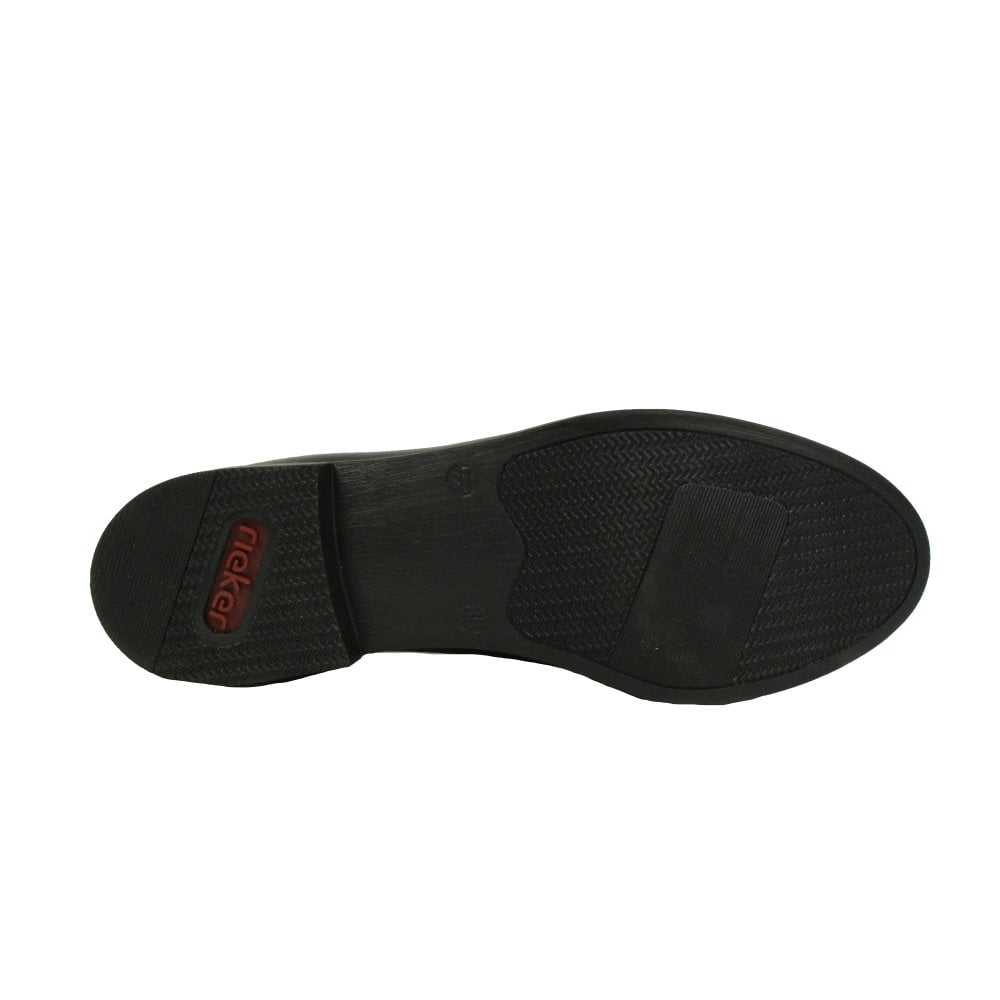 Rieker 46262-01 Ladies Black Leather Shoe