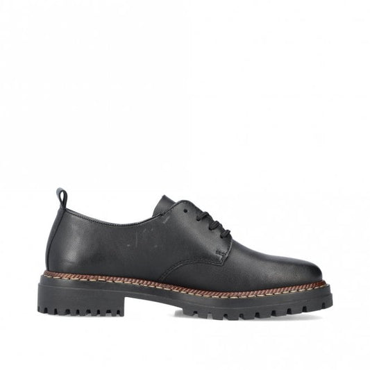 Rieker 52052-00 Ladies Black Lace Up