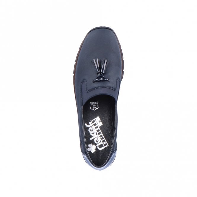 Rieker 53751-14 Ladies Navy Slip on Shoe