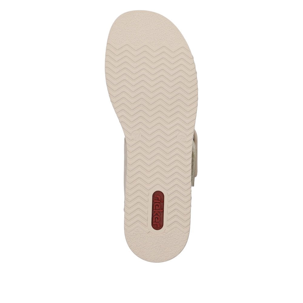 Rieker Ladies 62950-62 Beige Wedge Sandal