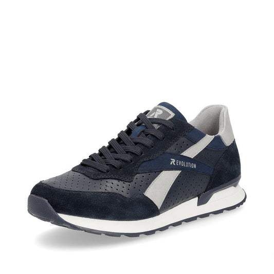 Rieker U0302-15 Mens Revolution Blue Casual Shoe