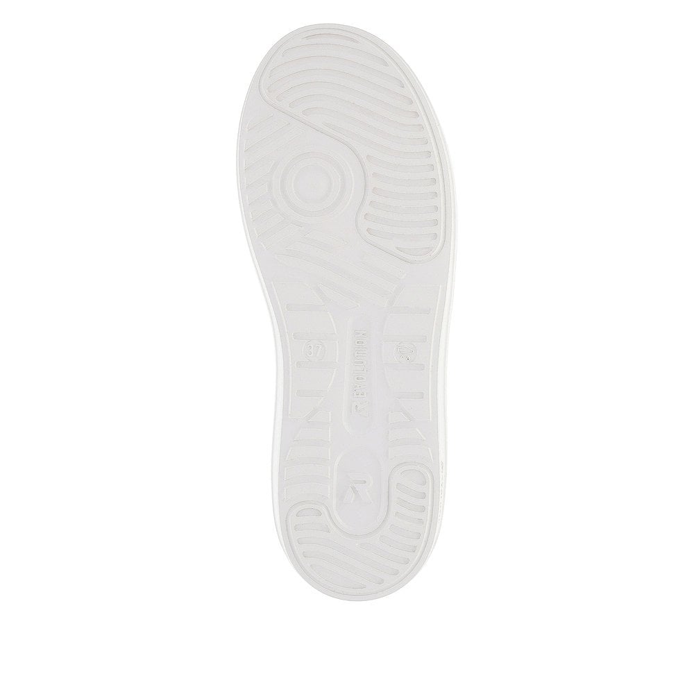 Rieker W1202-80 Ladies R Evolution White/Orange Trainer