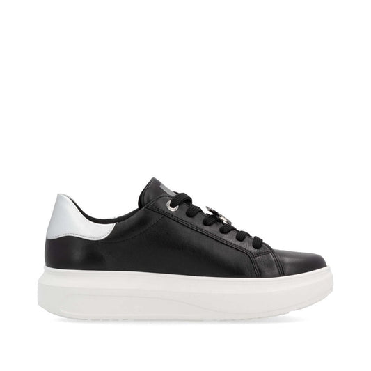 Rieker W1202-00 Ladies Evolution Black Combi Shoe