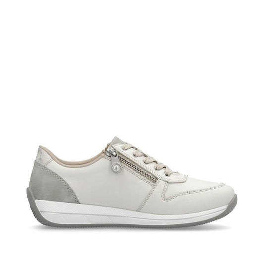 Rieker N1100-80 Off White Ladies Trainer