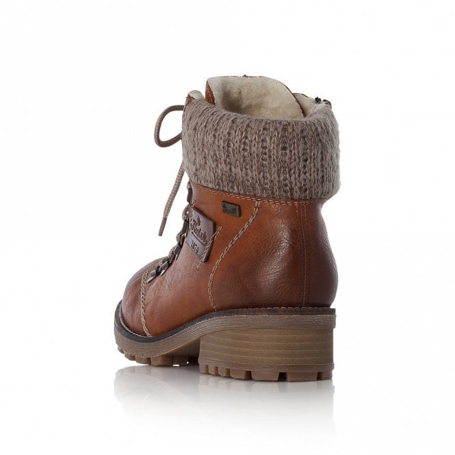 Rieker Ladies Z0444-24 Brown Ankle Boot