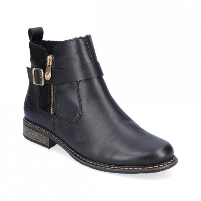 Rieker Z4959-00 Ladies Ankle Boot Black
