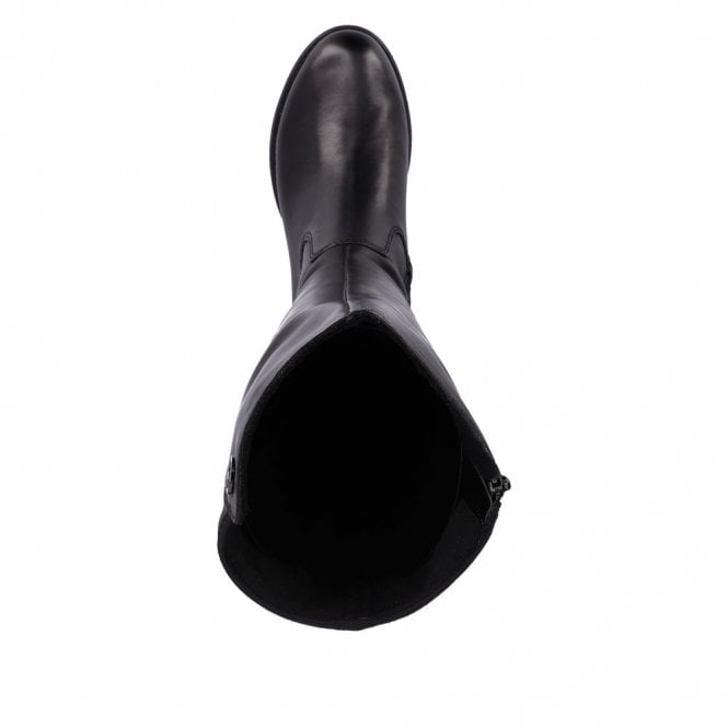 Rieker Z9591-01 Ladies Long Black Boots