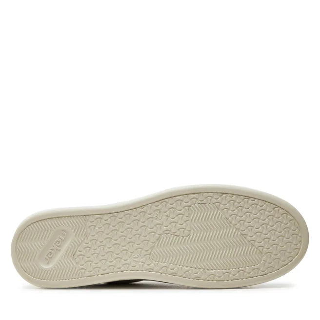 Rieker M8410-60 Ladies Swan White Lace Trainer