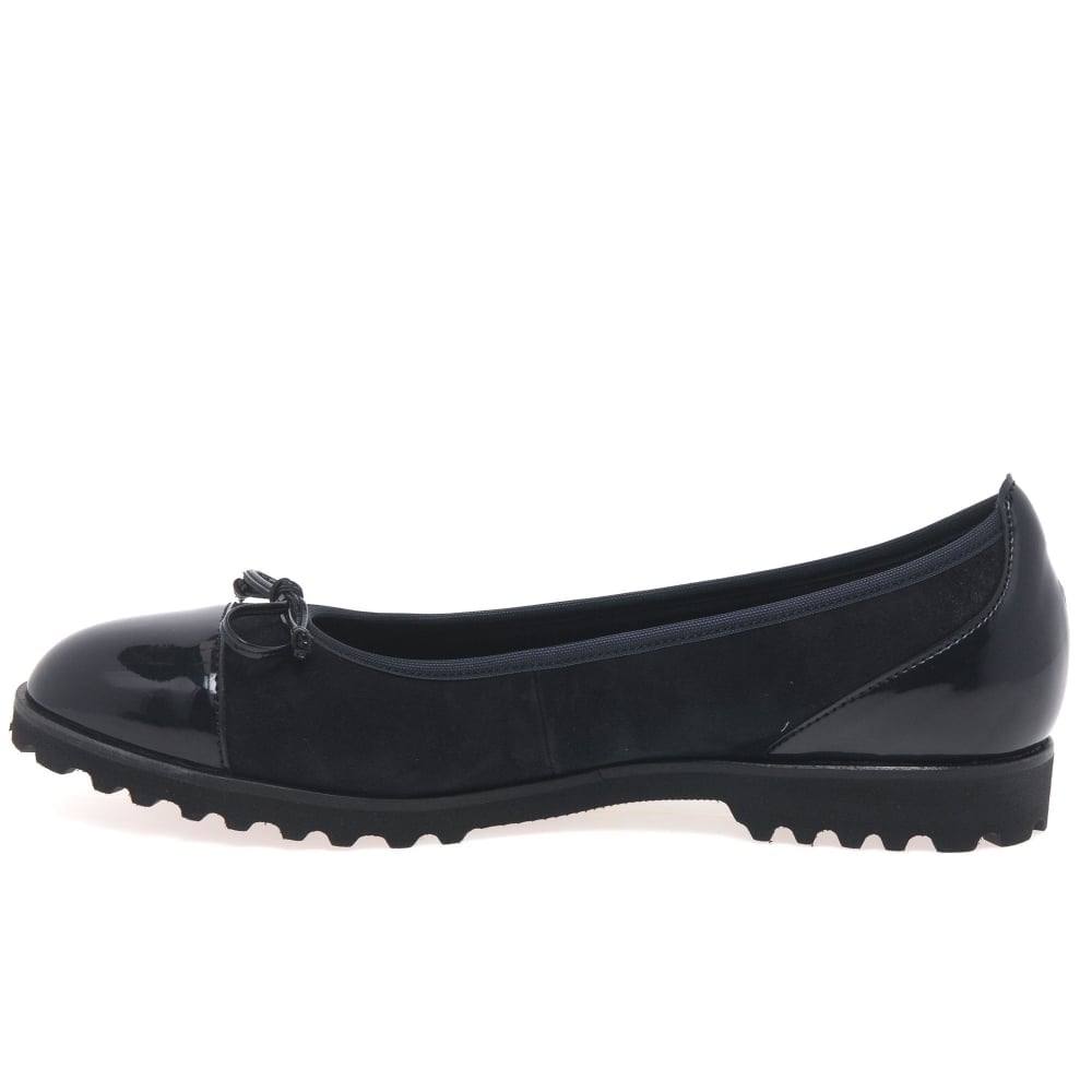 Gabor 24.100.37 Temptation Black Casual Shoe Ballerina Pumps