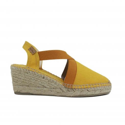 Toni Pons Ter Ladies Yellow Vegan Wedge
