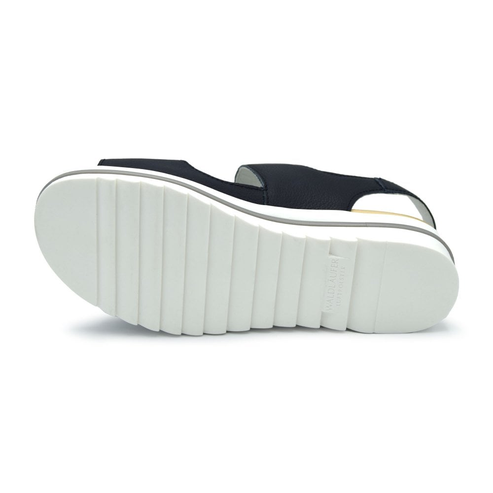 Waldlaufer 351013 171 194 Hakura Navy Ladies Velcro Sandle