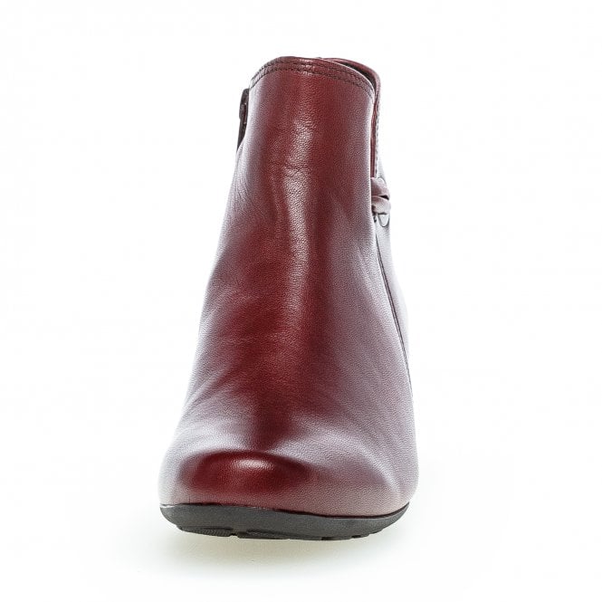 Gabor 32.827.58 Ladies Keegan Dark Red Ankle Boots