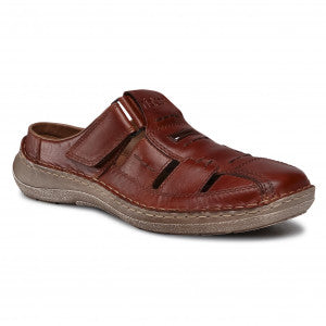 Rieker Brown Leather Mule Sandals 03085-24