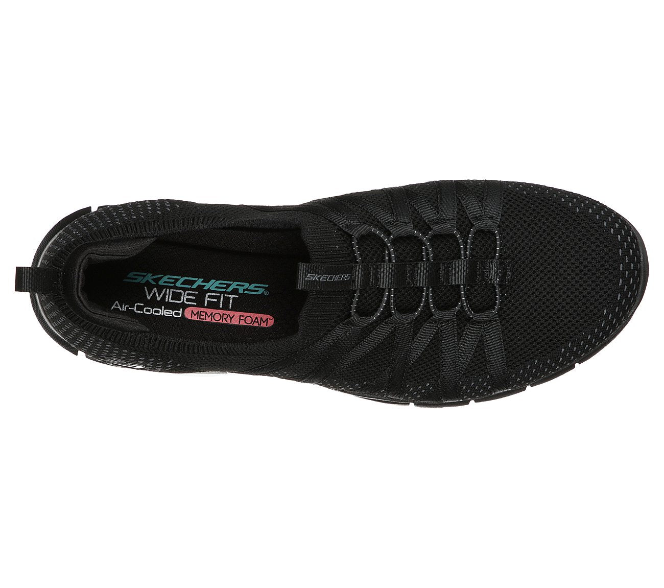 Skechers Ladies Gratis Black Trainers 104152
