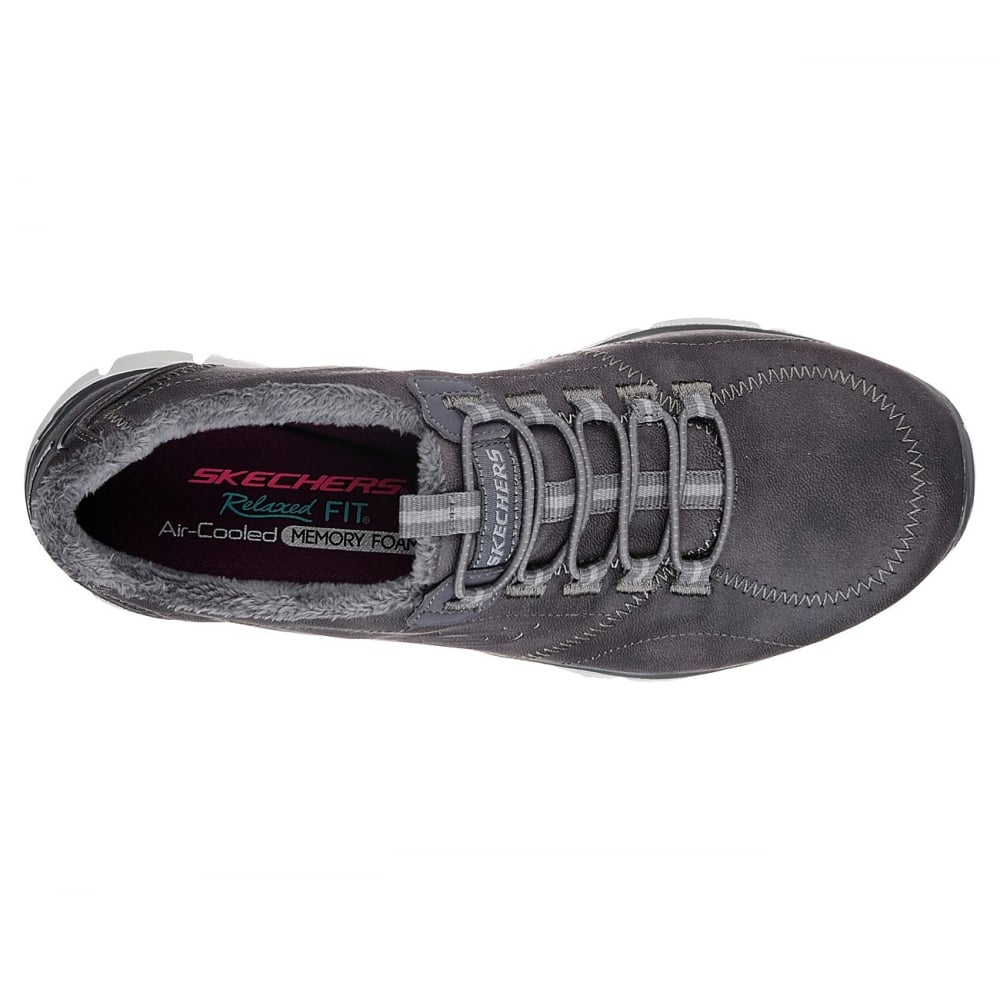 Skechers Ladies Charcoal Grey Trainers 12394