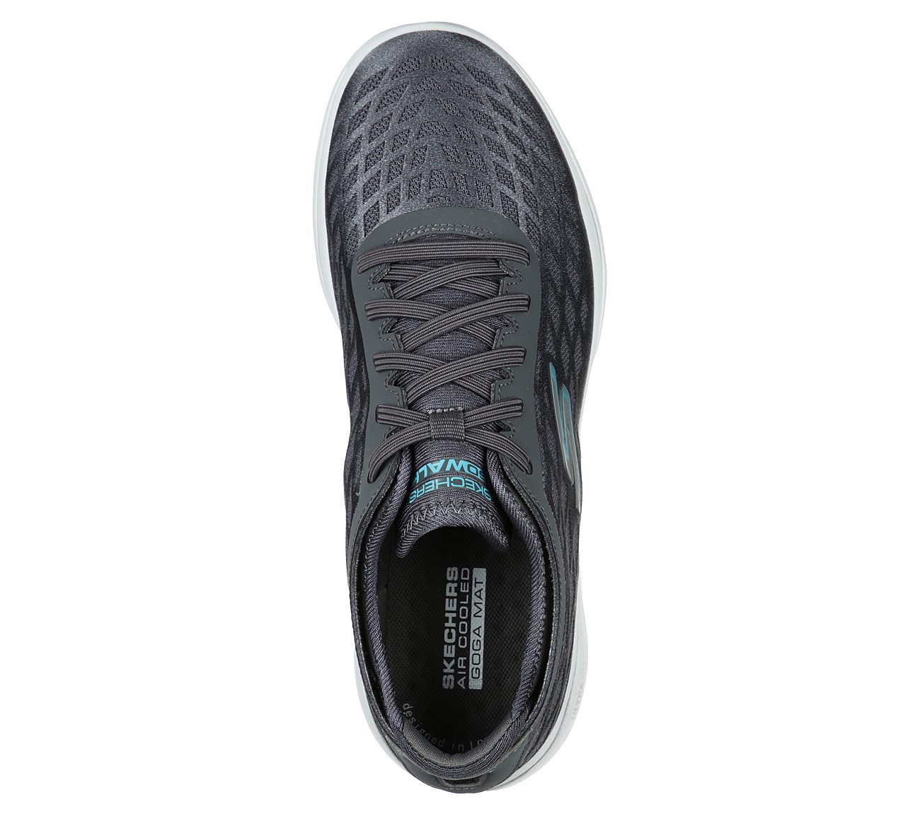 Skechers Ladies GOwalk 5 Excellent Charcoal Trainer Shoes 124229