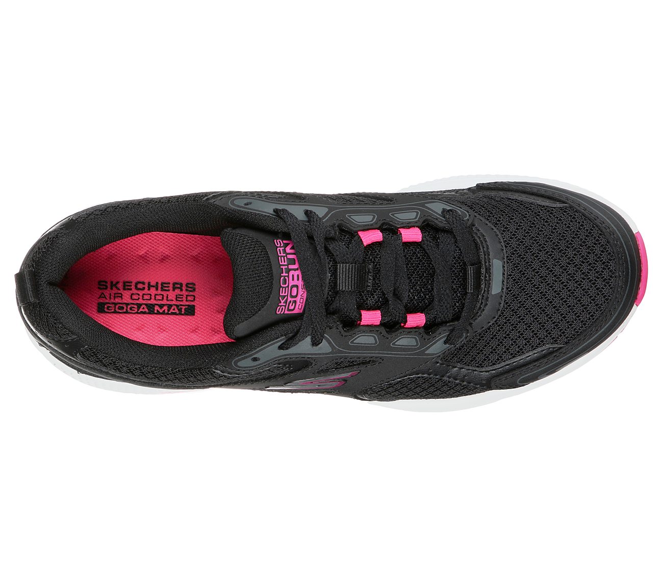 Skechers Ladies GOrun Consistent Ladies Black Trainer Shoes 128075