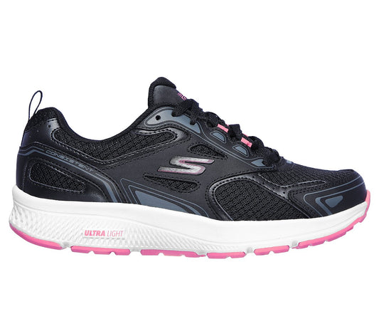 Skechers Ladies GOrun Consistent Ladies Black Trainer Shoes 128075