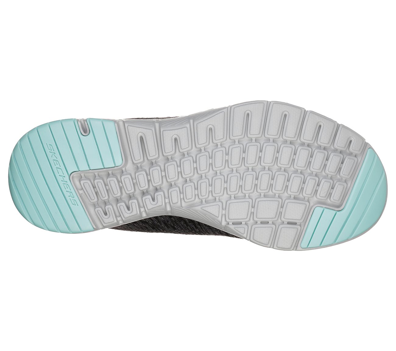 Skechers 13062 Flex Appeal 3.0 Ladies Charcoal/Light Blue