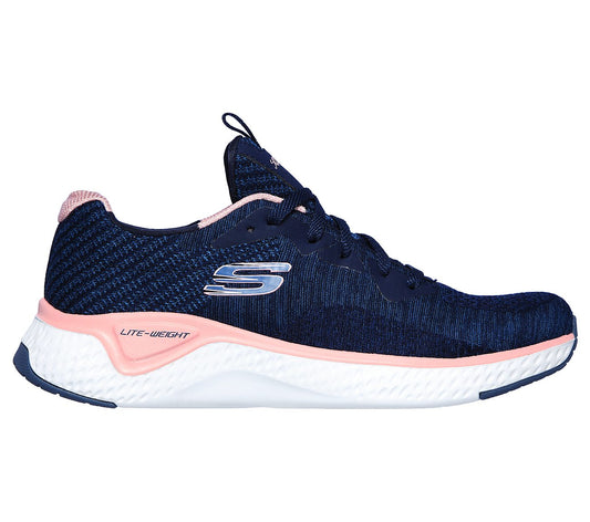 Skechers 13328 Solar Fuse - Brisk Escape Ladies Navy/Pink