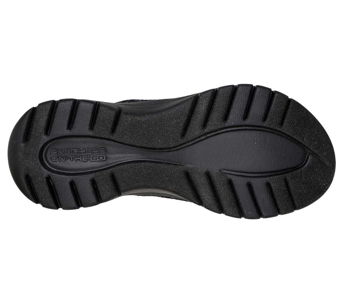 Skechers Ladies 140284 Toe Post On-The-Goflexsandal-Accen BKGY