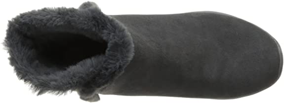 Skechers Ladies On The Go Joy Bundle Up Boots Charcoal Grey Ankle Boots 14355