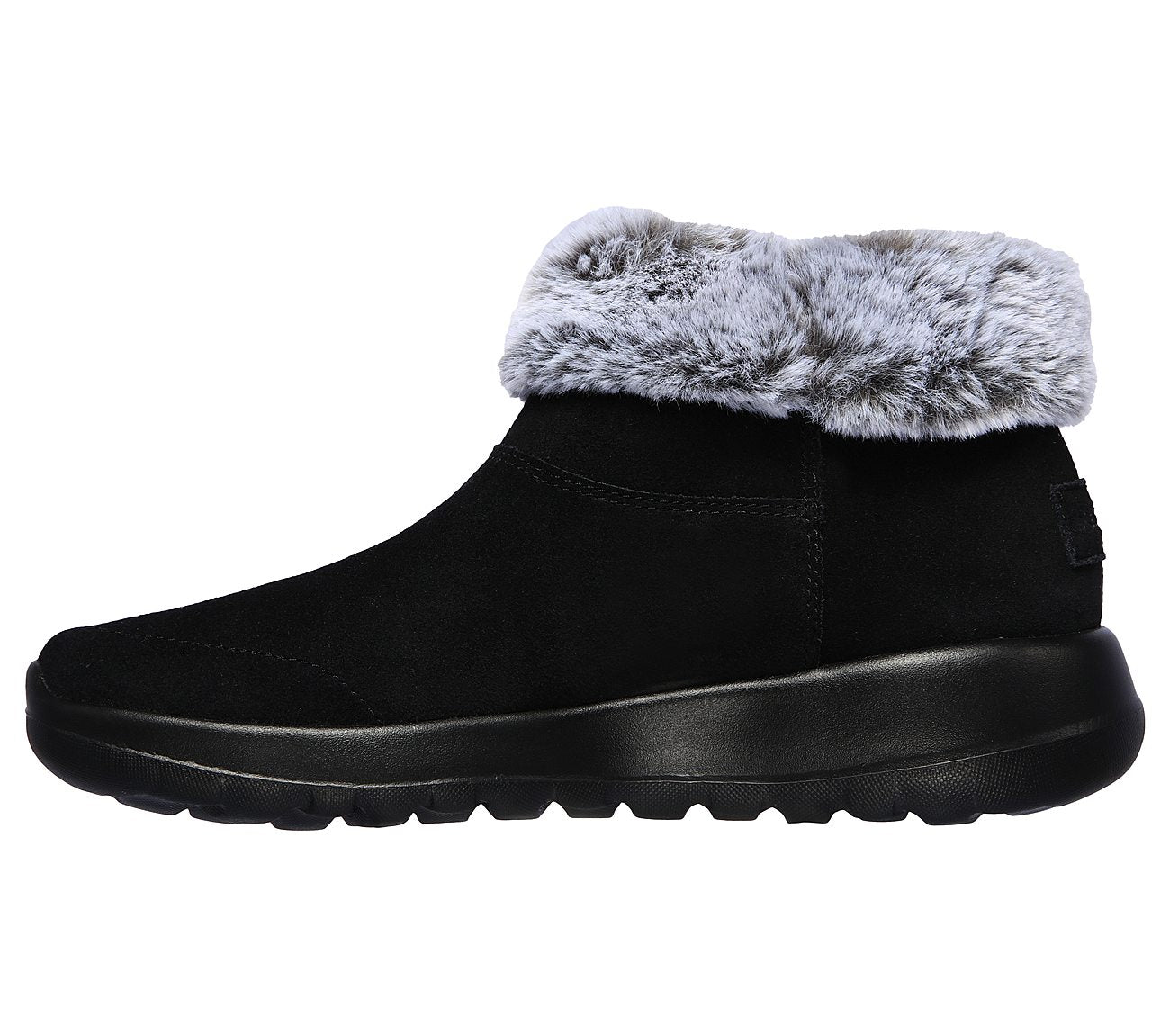 Skechers Ladies On The GOwalk Joy Savvy Black Ankle Boots 144003