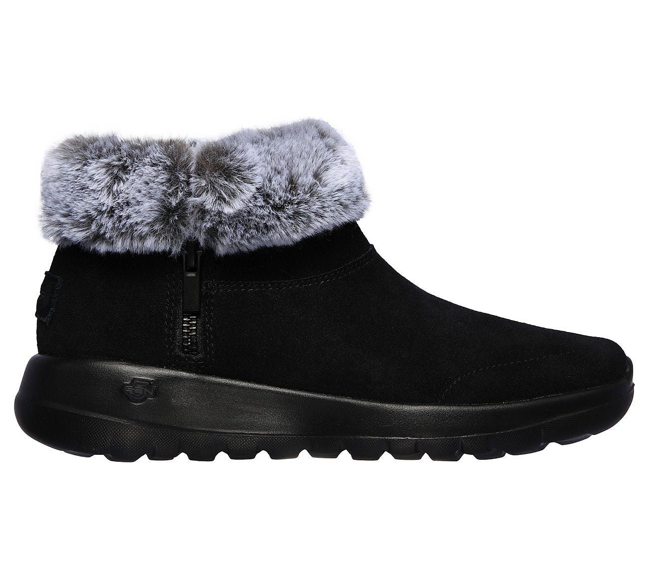 Skechers Ladies On The GOwalk Joy Savvy Black Ankle Boots 144003