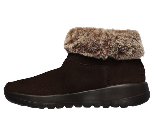 Skechers Ladies GOWalk Joy Savvy Brown Ankle Boots 144003