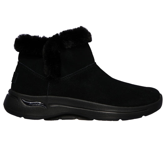 Skechers Ladies GOwalk Arch Fit Black Boots 144400