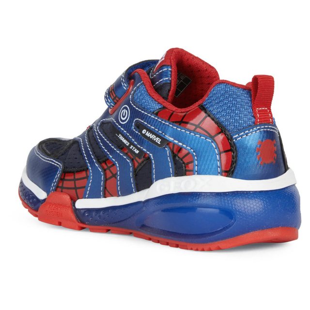 Geox J Bayonyc J36FEB Boys Spiderman Navy/Royal