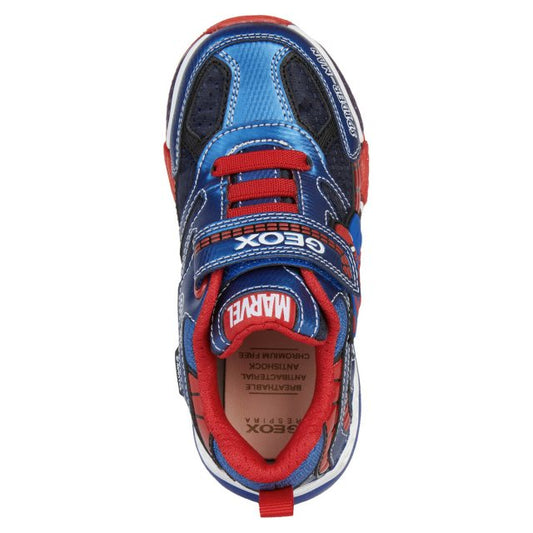 Geox J Bayonyc J36FEB Boys Spiderman Navy/Royal