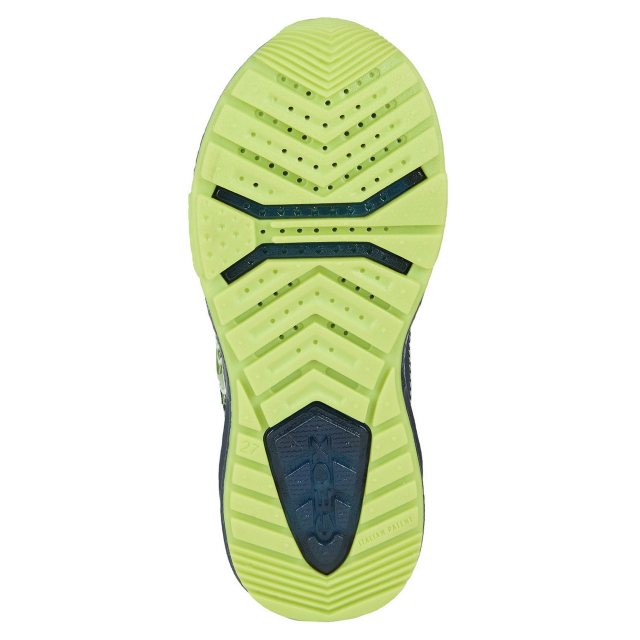 Geox J Bayonyc J16FEA Boys Navy/Lime Trainer
