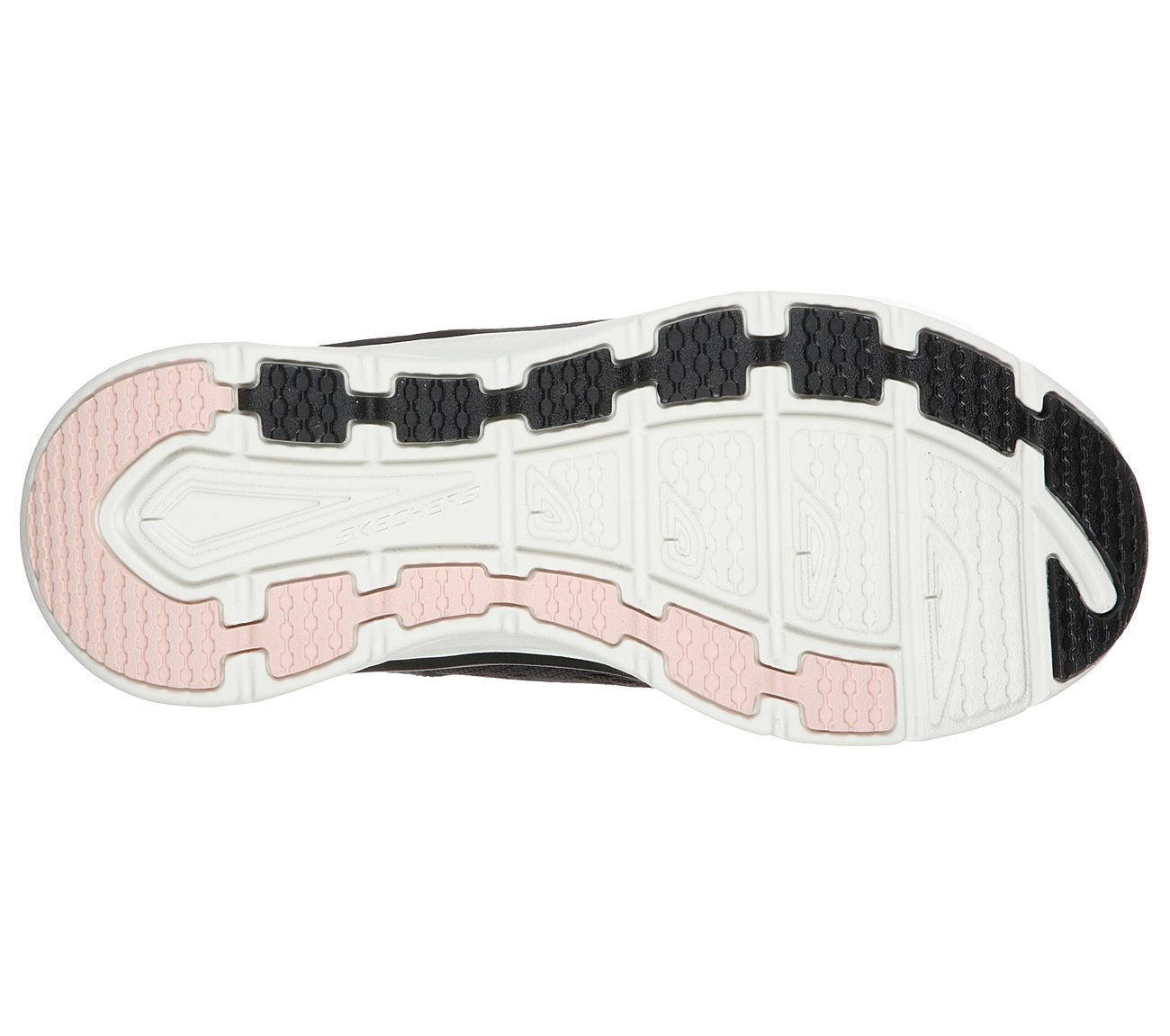 Skechers Ladies Relaxed Fit® D'Lux Walker Infinite Motion Ladies Black Trainers 149023