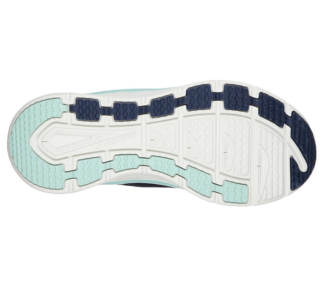 Skechers Ladies Relaxed Fit® D'Lux Walker Infinite Motion Navy Blue Trainers 149023