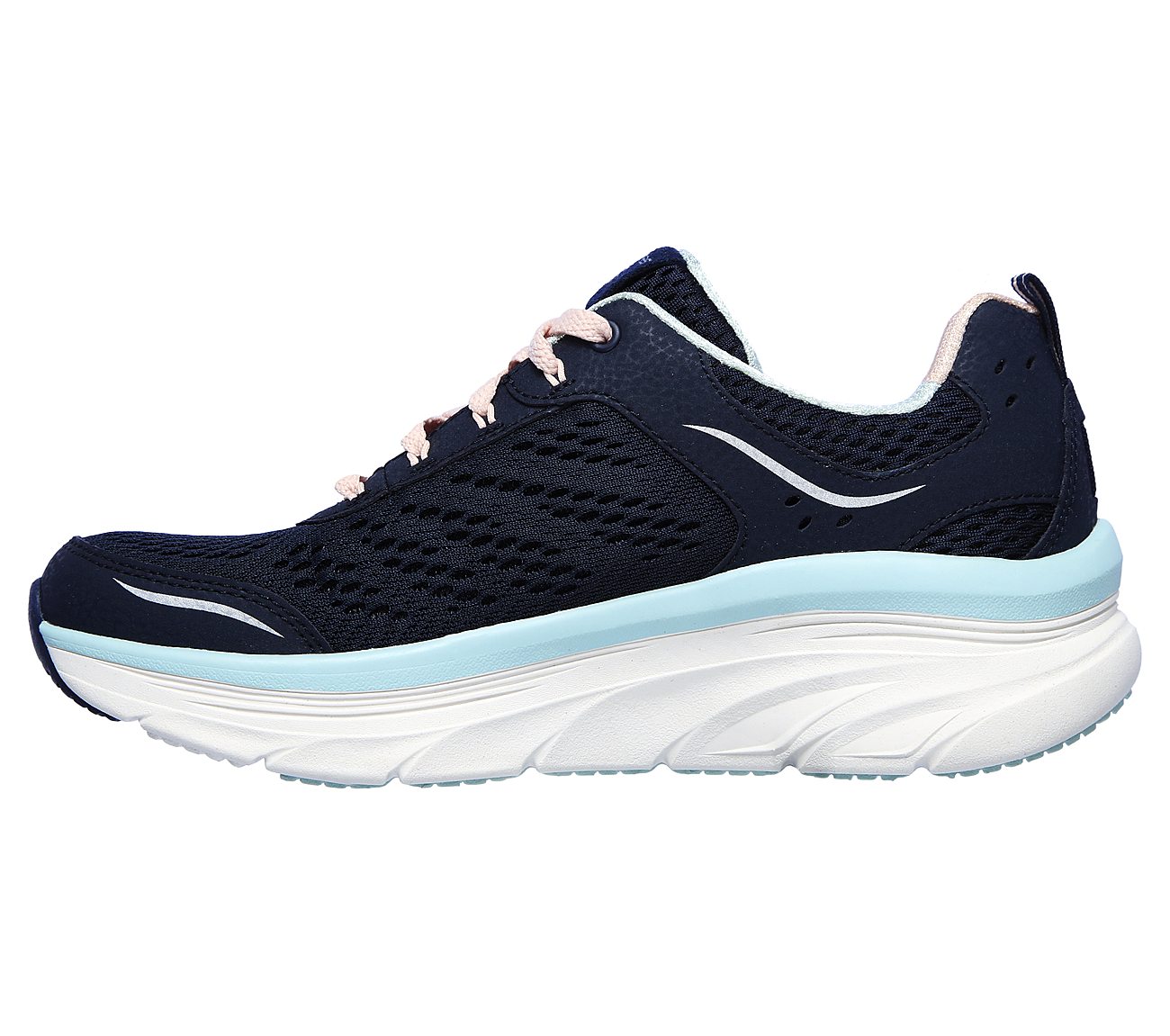 Skechers Ladies Relaxed Fit® D'Lux Walker Infinite Motion Navy Blue Trainers 149023