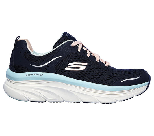 Skechers Ladies Relaxed Fit® D'Lux Walker Infinite Motion Navy Blue Trainers 149023