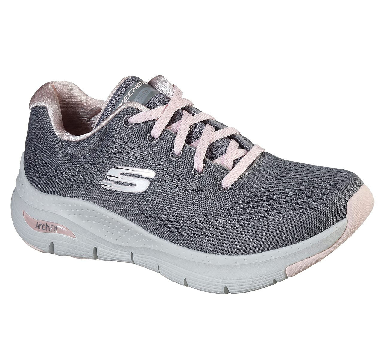 Skechers 149057 Arch Fit - Sunny Outlook Ladies Grey/Pink