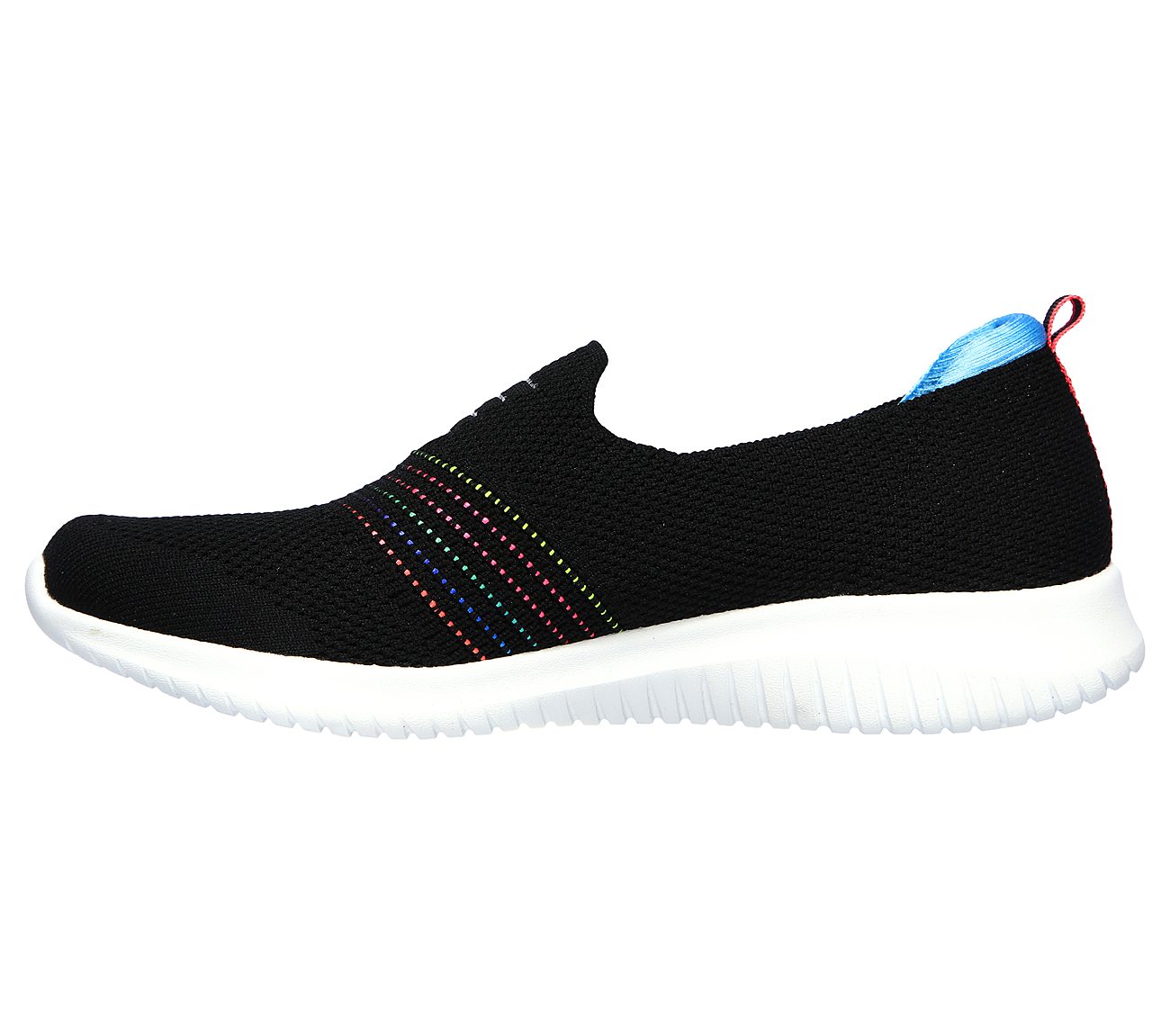 Skechers Ladies Ultra Flex Serene Aura Black Slip On Trainer Shoes 149179