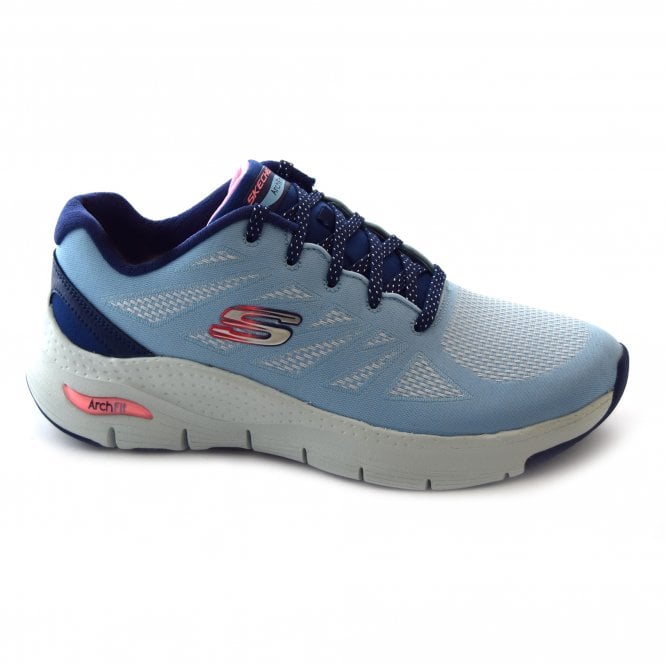 Skecher Ladies Arch Fit Shes Effortless Blue Trainers 149411