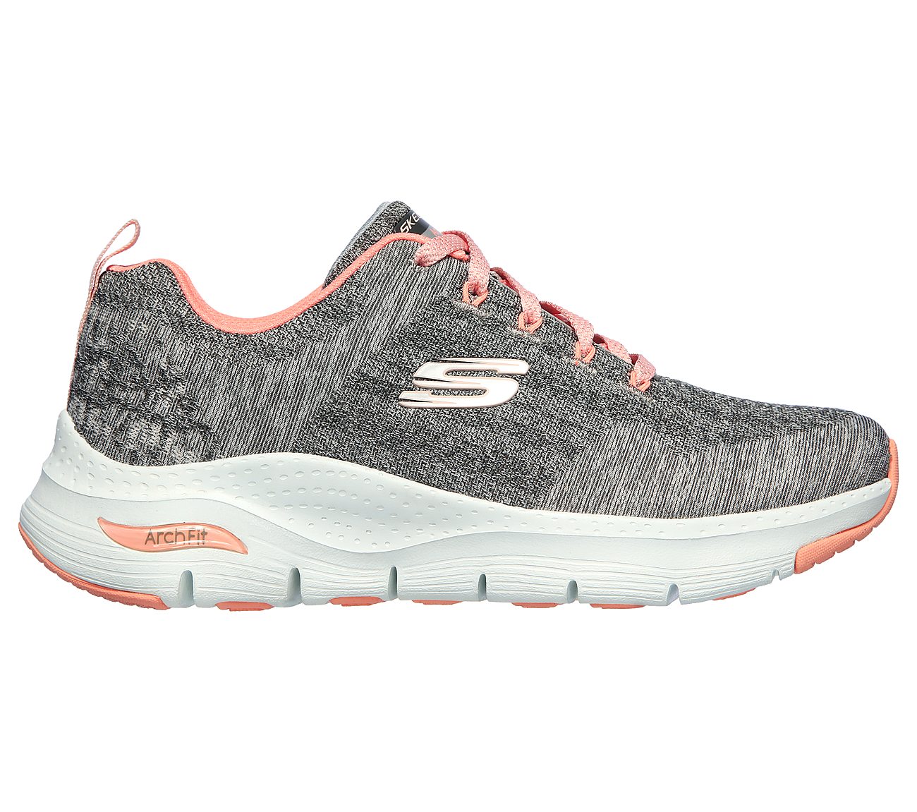 Skechers 149414 Arch Fit - Comfy Wave Ladies Grey/Pink