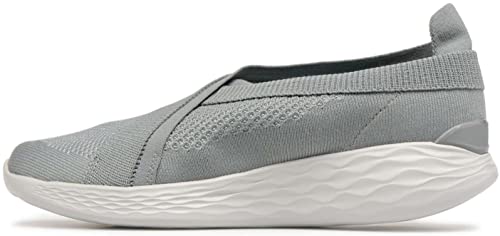 Skechers Ladies Slip On Grey Trainers 14955