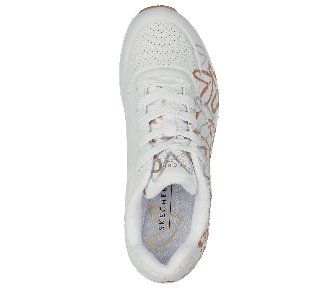 Skecher 155523 Uno Metallic Love White/Gold