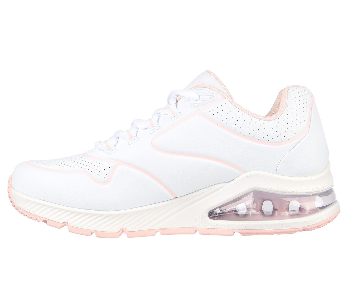 Skechers Ladies 155629 Uno 2 Air Feels White/Light Pink