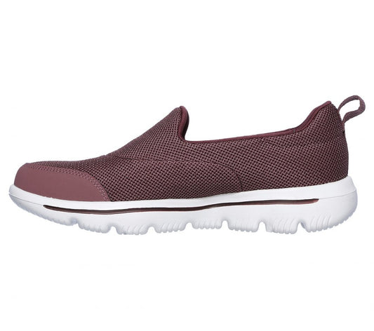 Skechers Ladies GOWalk Evolution Ultra - Rapids Mauve Pink Slip-On Shoes 15730