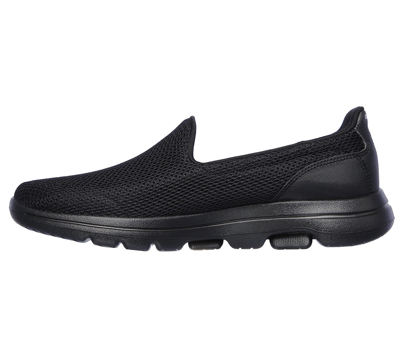 Skechers Ladies GOwalk 5 Black Slip On Trainers 15901