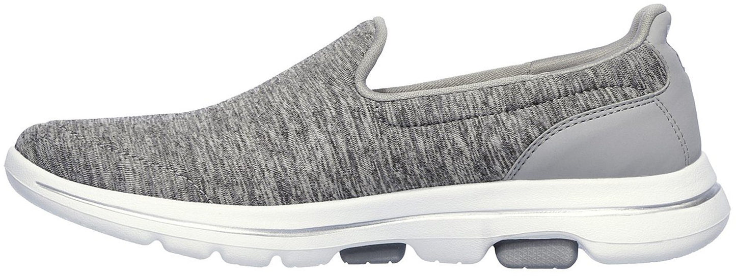 Skechers Ladies GOwalk 5 Honor Ladies Grey Slip On Trainers 15903