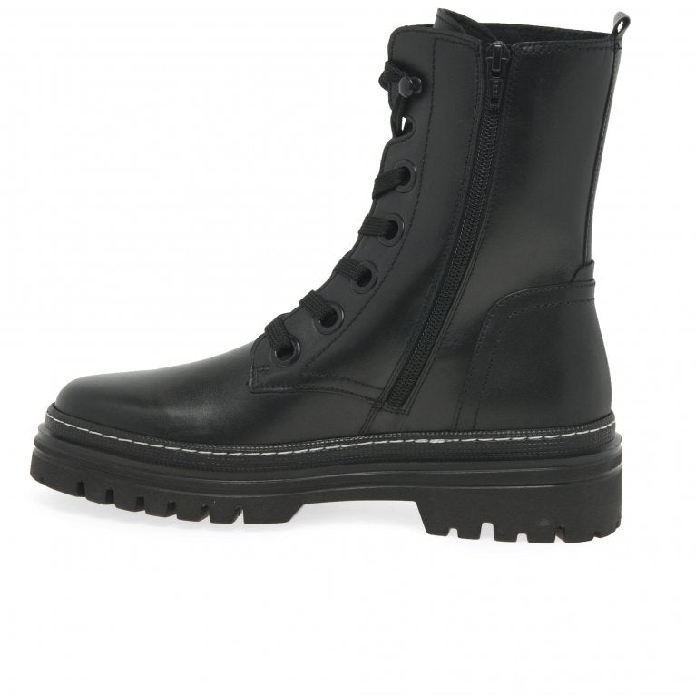 Gabor 91.721.27 Ladies Black Lace Ankle Boot
