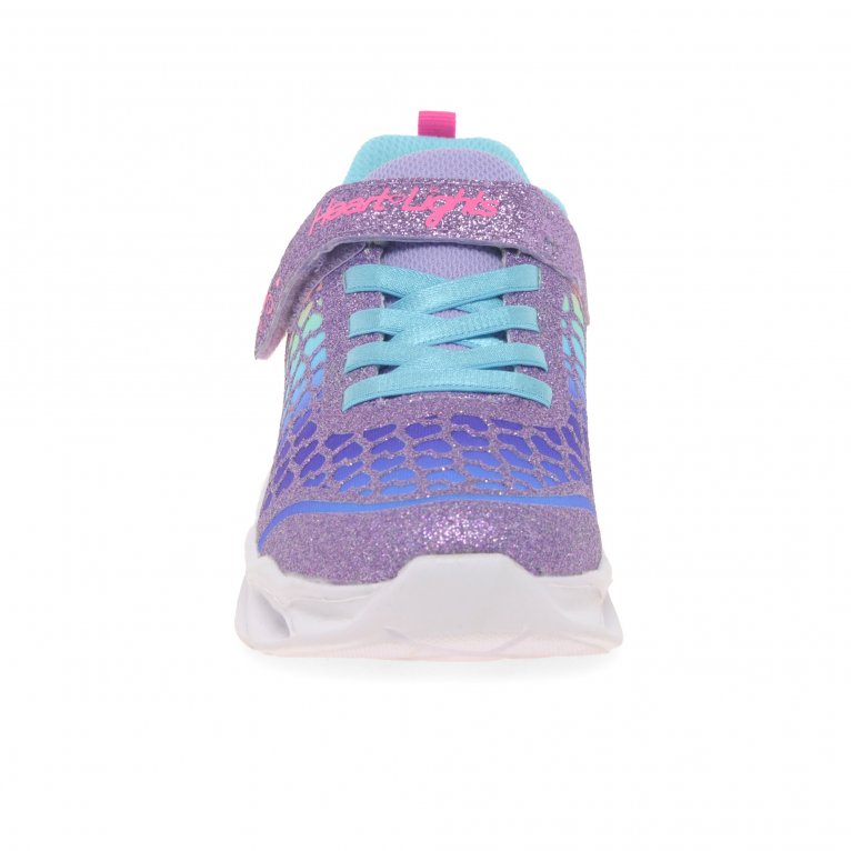 Skechers Kids 302313L Sweet Heart Lights Purple Multi Trainers