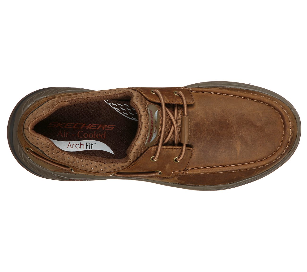 Skechers Mens Arch Fit Motley Hosco Brown Shoes 204179